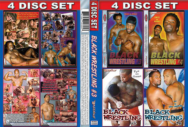 4 Pk Black Wrestling 3 (4 Disc Set) - Bacchus 4 Pk  Gay