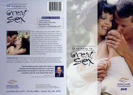 10 Secrets To Great Sex Sinclaire Institute Sealed DVD - Active Studio Title