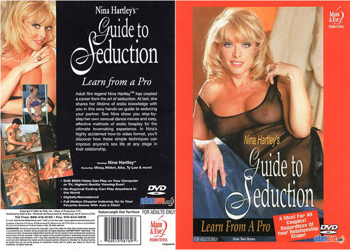 Nina Hartley's Guide To Seduction Adam & Eve Sealed DVD - Active (Means Still in Stock from the Studio)