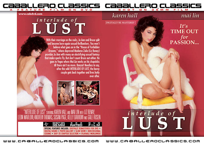 Interlude of Lust Caballero Classics Reprinted DVD in Sleeve