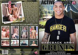 Bareback Army Grunts 6 Active Duty - Gay Sealed DVD, Active (Still Available from the Studio)