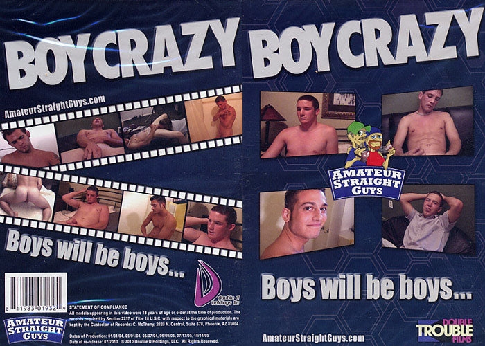 Boy Crazy Amateur Straight Guys Sealed DVD - Active