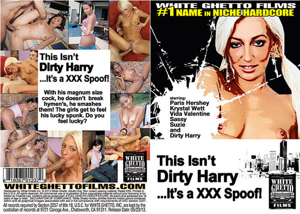 This Isn't Dirty Harry It's A XXX Spoof White Ghetto - Specialty Original DVD in Sleeve
