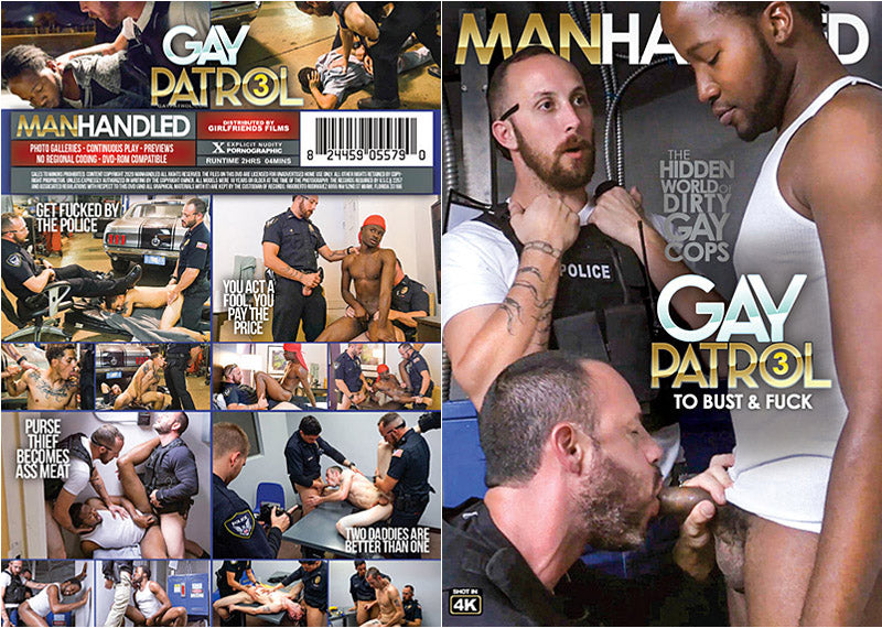Gay Patrol 3 ManHandled - Gay Sealed DVD - Active (Means Still in Stock from the Studio)