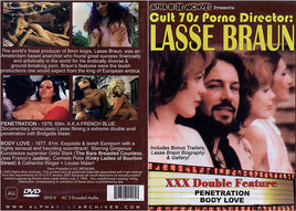 Cult 70s Porno Director: Lasse Braun Double Feature Alpha Blue Archives Sealed DVD - Active