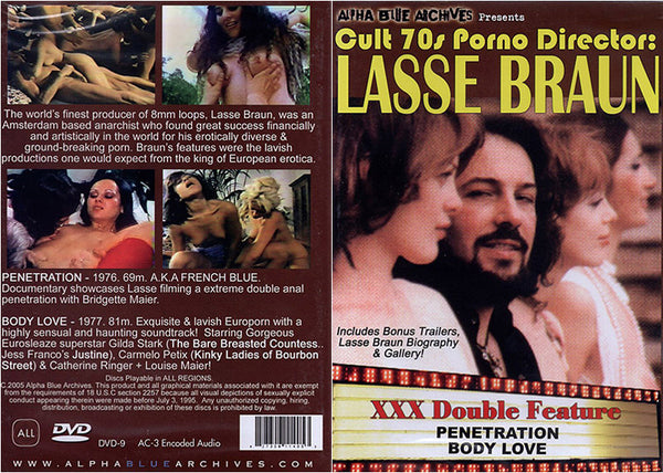 Cult 70s Porno Director: Lasse Braun Double Feature Alpha Blue Archives Factory Sealed DVD