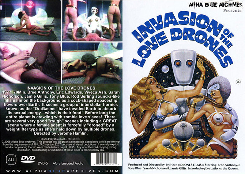 Invasion Of The Love Drones Alpha Blue Archives Sealed DVD - Active (Means still in stock from the Studio)  - October Special