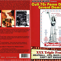 Cult 70s Porno Director: Gerard Damiano Triple Feature Alpha Blue Archives Sealed DVD - Active (Means still in stock from the Studio)  - October Special
