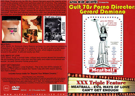 Cult 70s Porno Director: Gerard Damiano Triple Feature Alpha Blue Archives Sealed DVD - Active (Means still in stock from the Studio)  - October Special