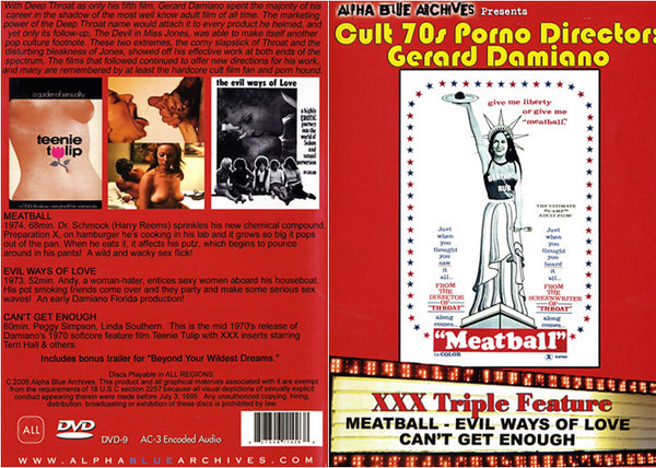 Cult 70s Porno Director: Gerard Damiano Triple Feature Alpha Blue Archives Factory Sealed DVD