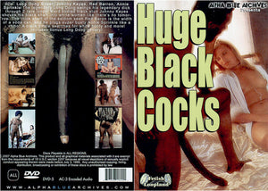 Huge Black Cocks Huge Black Cocks Alpha Blue Archives Sealed DVD