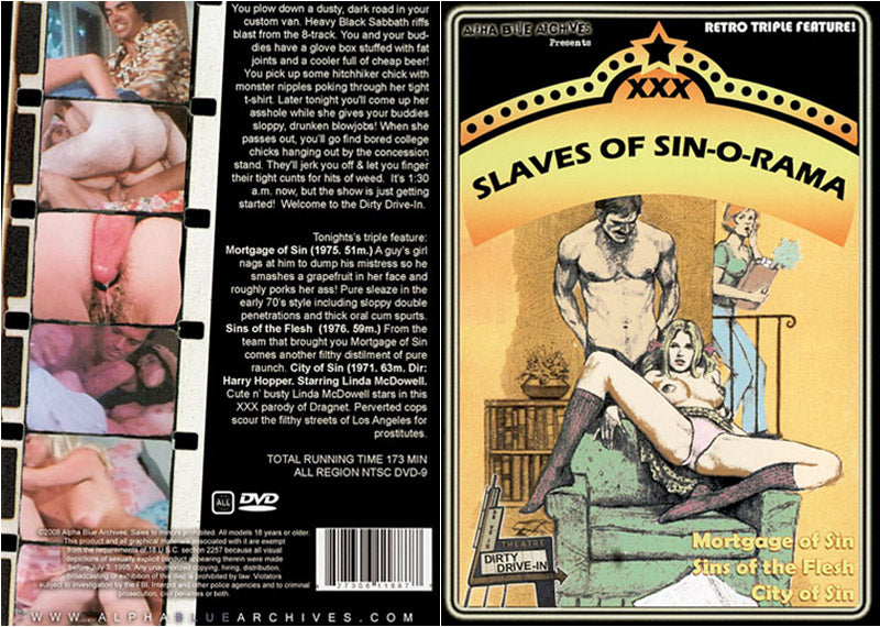XXX Slaves Of Sin-O-Rama Triple Feature Alpha Blue Archives Sealed DVD - Active