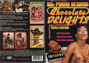 80s Porno Rewind: Chocolate Delights Triple Feature Alpha Blue Archives Sealed DVD - Active (Means Still in Stock from the Studio)