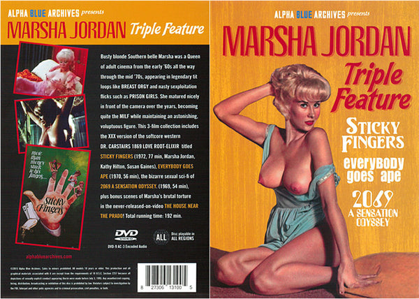 Marsha Jordan Triple Feature 1 Alpha Blue Archives Factory Sealed DVD