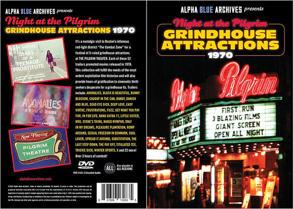 Night At The Pilgrim Grindhouse Attractions 1970 Alpha Blue - New Factory Sealed DVD