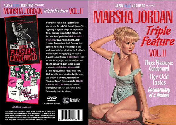 Marsha Jordan Triple Feature 2 Alpha Blue - New Factory Sealed DVD