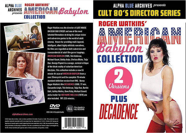 Cult 80's Director Series: Roger Watkins' American Babylon Collection Alpha Blue - New Factory Sealed DVD