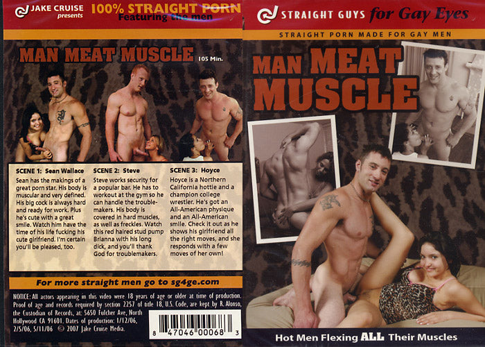 Man Meat Muscle Straight Guys For Gay Eyes Factory Sealed DVD - Active