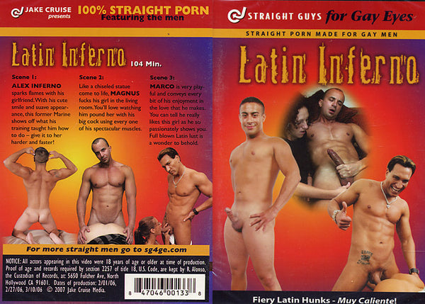 Latin Inferno Straight Guys For Gay Eyes Factory Sealed DVD