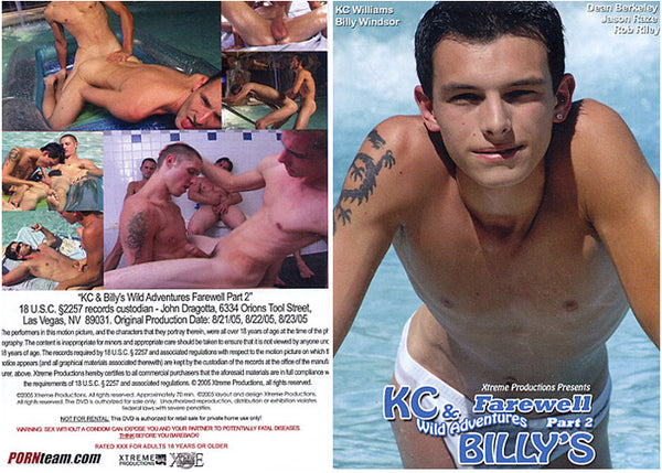 KC & Billy's Wild Adventures Farewell 2 Xtreme - Gay Factory Sealed DVD