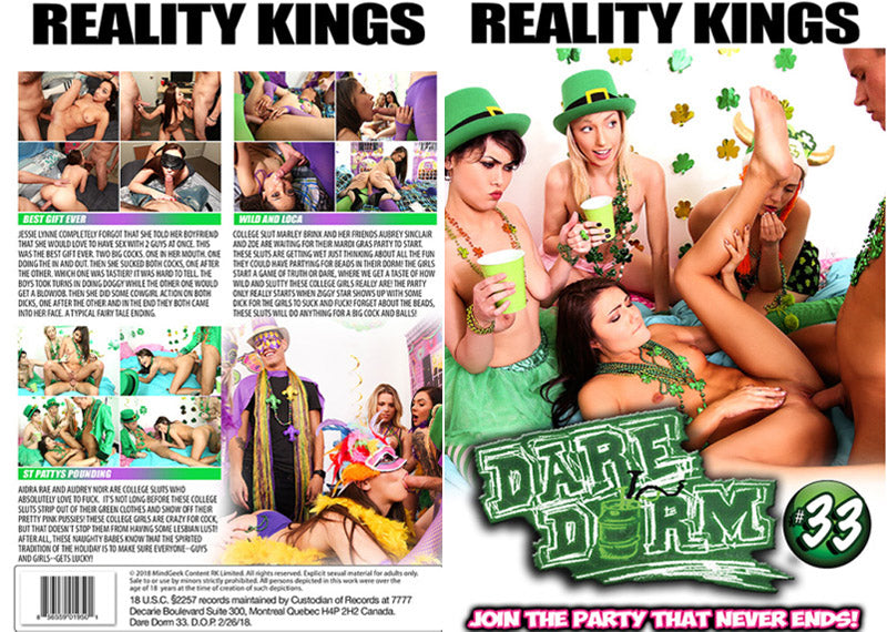 Dare Dorm 33 Reality Kings - Gonzo Sealed DVD, Active (Still Available from the Studio)