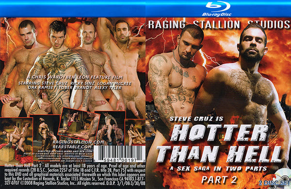 Hotter Than Hell 2 (Blu-Ray) Raging Stallion - Gay Factory Sealed DVD