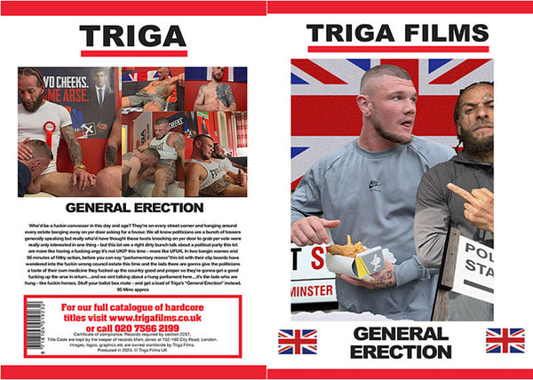 General Erection Triga Films - Gay Factory Sealed DVD