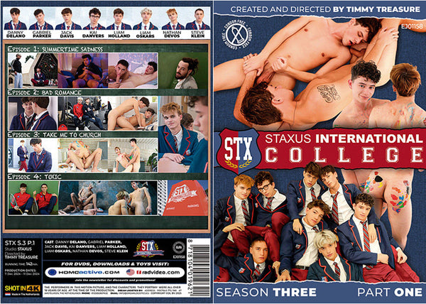 Staxus International College Season 3 Part 1 Staxus - Gay Factory Sealed DVD - August Special