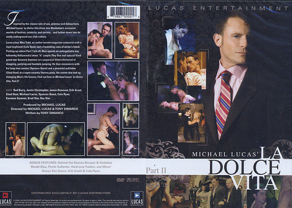 La Dolce Vita 2 Lucas Ent - Gay Factory Sealed DVD