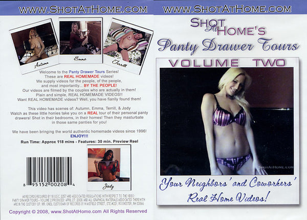 Panty Drawer Tours 2 Shot At Home - Amateur Factory Sealed DVD - Discontinued