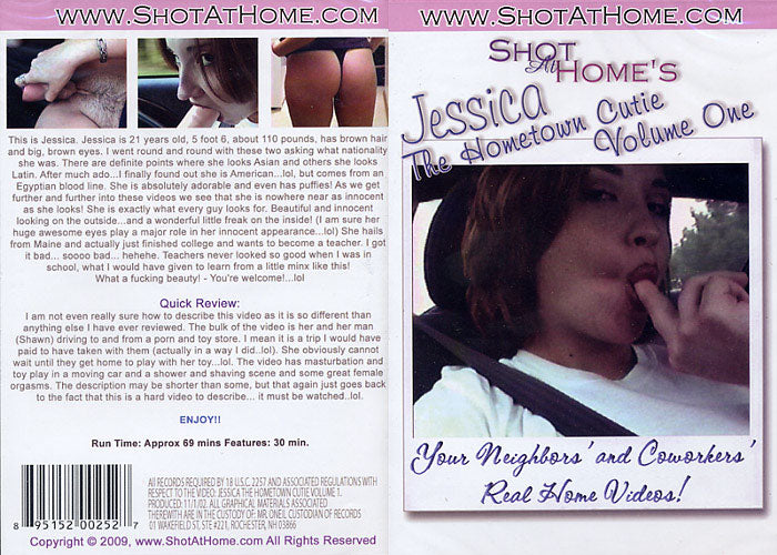 Jessica The Hometown Cutie 1 Shot At Home - Amateur Discontinued DVD Comes with Orginal DVD, Cover Artwork Insert and Case, Guaranteed Authentic