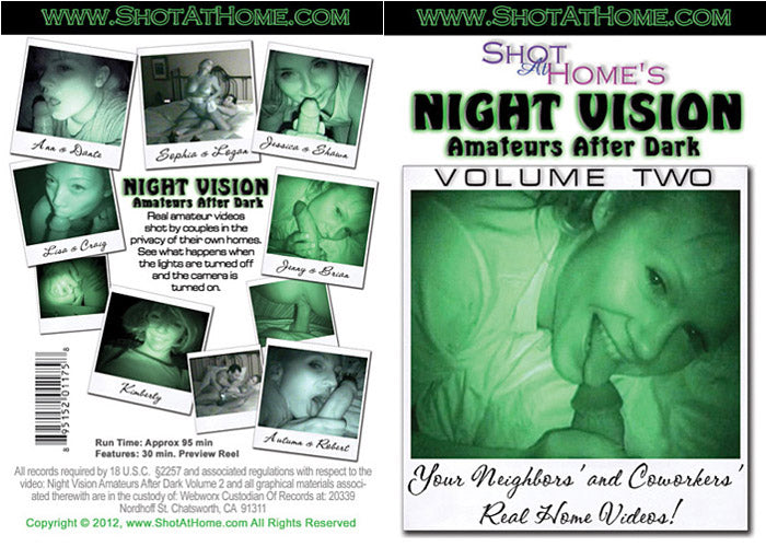 Night Vision: Amateurs After Dark 2 Shot At Home - Amateur Sealed DVD - Discontinued
