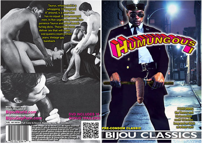 Humungous 1 Bijou - Classic Gay Factory Sealed DVD - Active