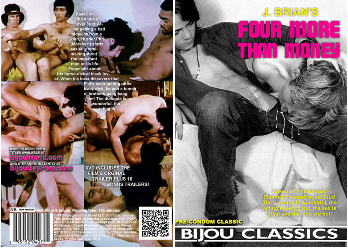Four More Than Money Bijou - Classic Gay Factory Sealed DVD - Active
