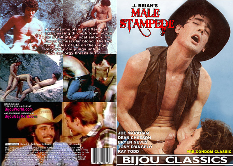 Male Stampede Bijou - Classic Gay Factory Sealed DVD - Active