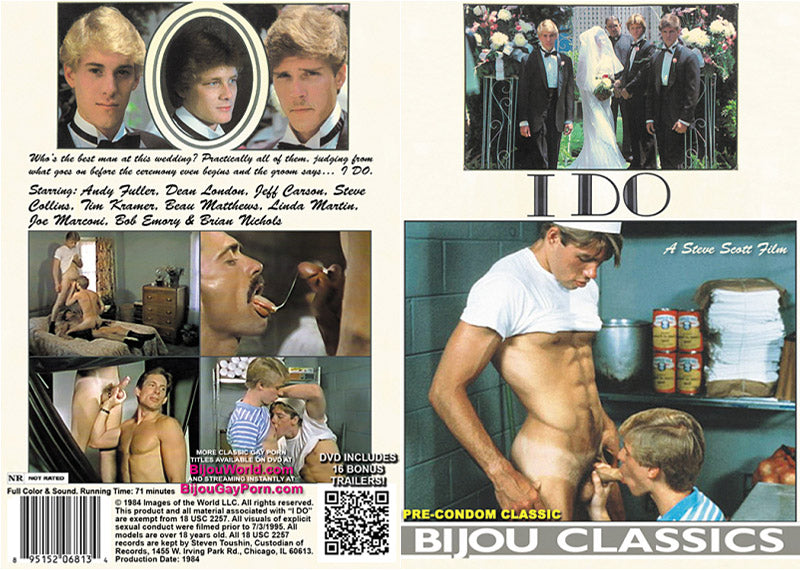I Do Bijou - Classic Gay Sealed DVD - Active (Means still in stock from the Studio)  - October Special