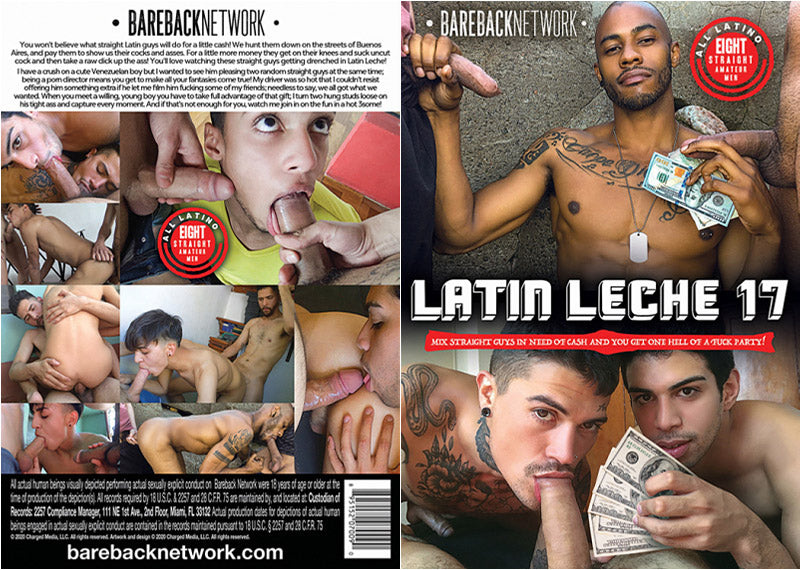 Latin Leche 17 Bareback Network - Gay Sealed DVD - Active (Means Still in Stock from the Studio)