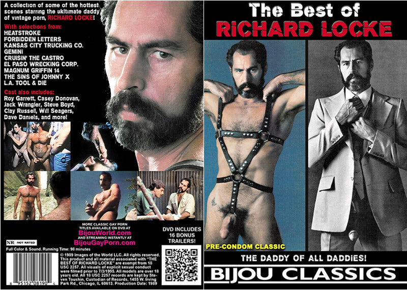 The Best Of Richard Locke Bijou - Classic Gay Sealed DVD - Active (Means Still in Stock from the Studio)