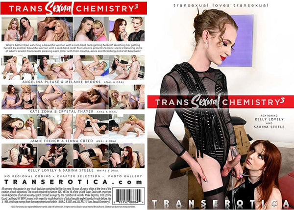 Trans Sexual Chemistry 3 Trans Erotica Factory Sealed DVD - August Special