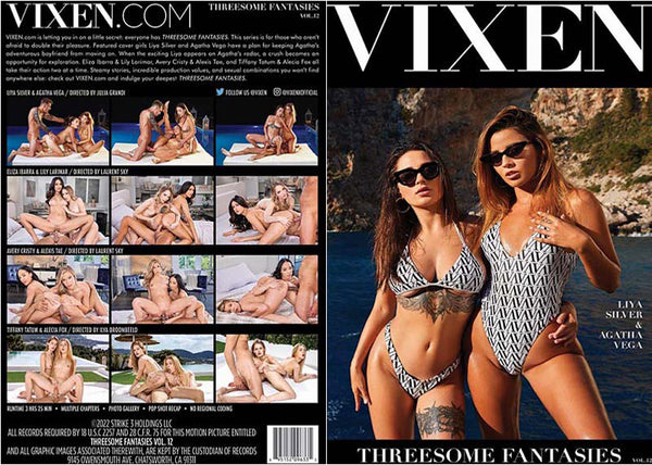Threesome Fantasies 12 Vixen - 2022 Factory Sealed DVD