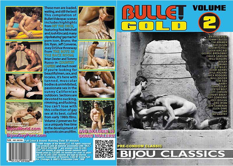 Bullet Gold 2 Bijou - Classic Gay Sealed DVD - Active (Means still in stock from the Studio)  - October Special