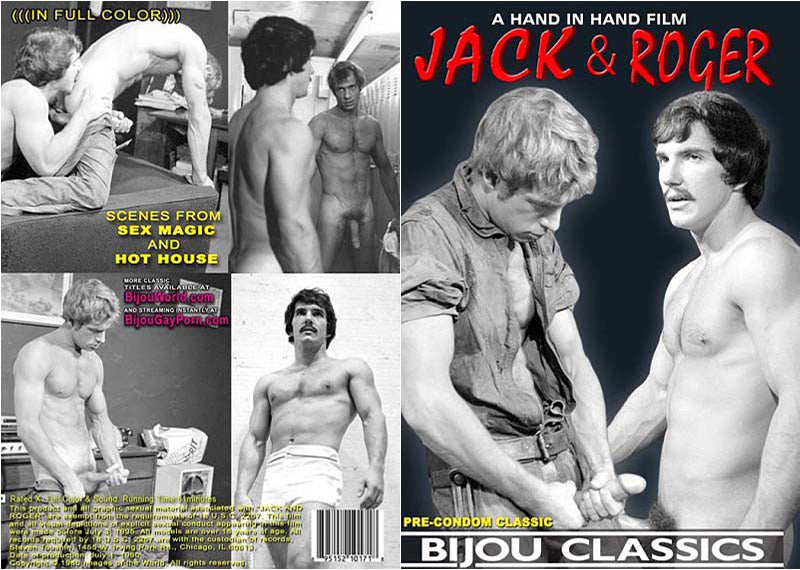 Jack & Roger Bijou - Classic Gay Sealed DVD - Active (Means still in stock from the Studio)  - October Special