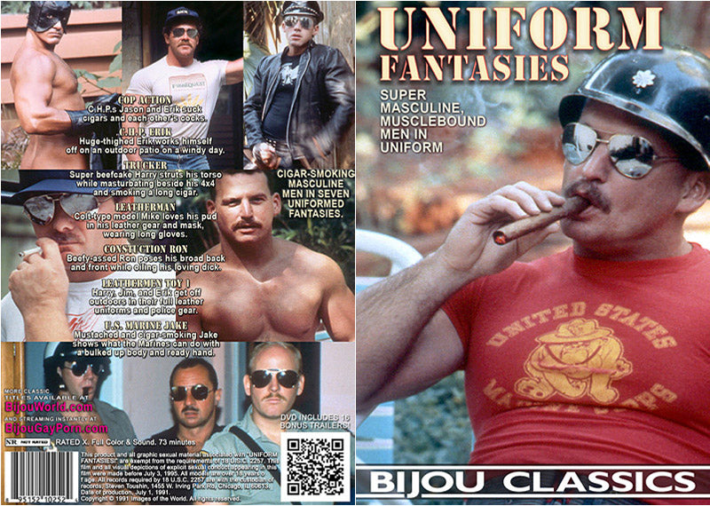 Uniform Fantasies Bijou - Classic Gay Factory Sealed DVD - Active