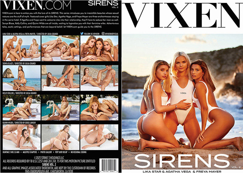 Sirens 2 Vixen - 2023 Factory Sealed DVD - Active