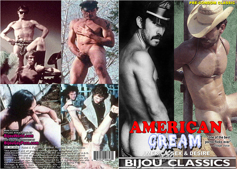 American Cream Bijou - Classic Gay Sealed DVD - Active (Means Still in Stock from the Studio)