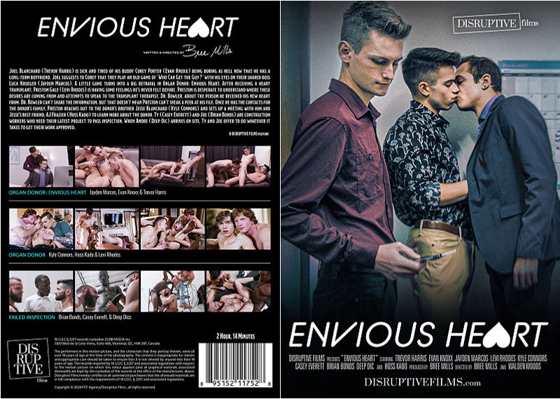 Envious Heart Disruptive - Gay Sealed DVD - Active (Means Still in Stock from the Studio)