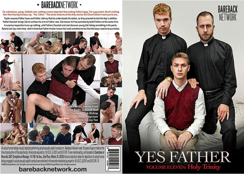 Yes Father 11: Holy Trinity Bareback Network Sealed DVD - Active (Means Still in Stock from the Studio)