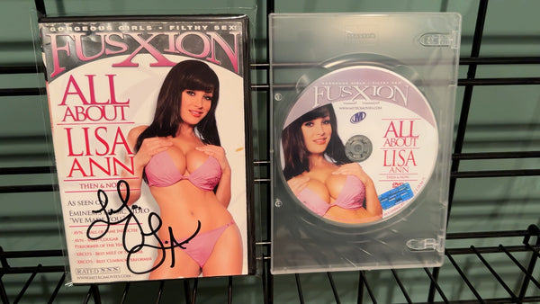 All About Lisa Ann Fusxion - Catalog Signed by Lisa Ann Authentic DVD and Cover Certified