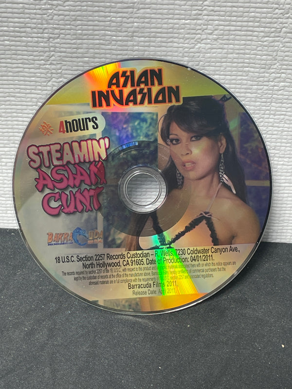 Steamin Asian Cunt - 4 Hour Asian Reprinted DVD in Sleeve  No Artwork