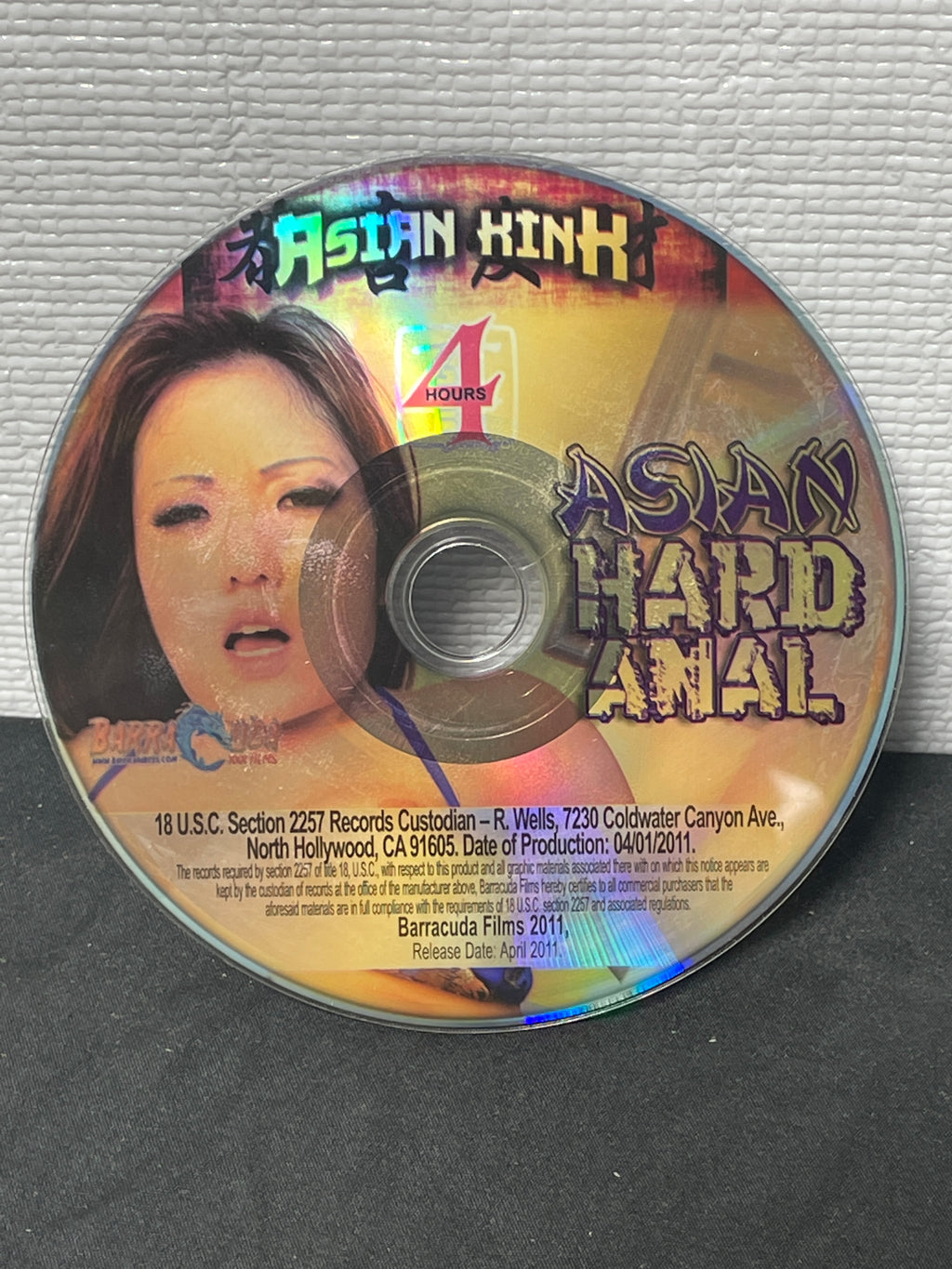 *Asian Hard Anal - 4 Hour Asian DVD in Sleeve No Artwork